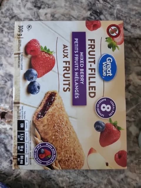 Great Value Fruit-Filled Mixed Berry