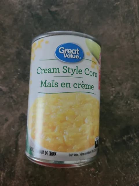 Great Value Cream Style Corn