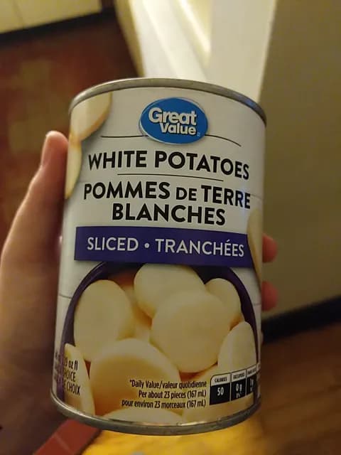 Great Value Sliced White Potatoes