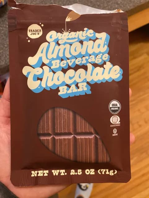 Trader Joe’S Organic Almond Beverage Chocolate Bar