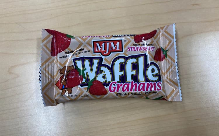 Mjm Whole Grain Strawberry Waffle Grahams