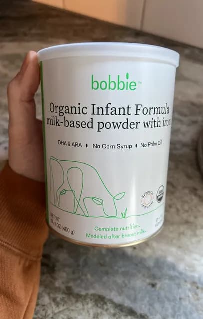 Bobbie Organic Infant Formula Milk-Based Powder With Iron