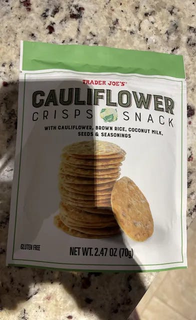 Is it Milk Free? Trader Joe's Cauliflower Crisps Snack