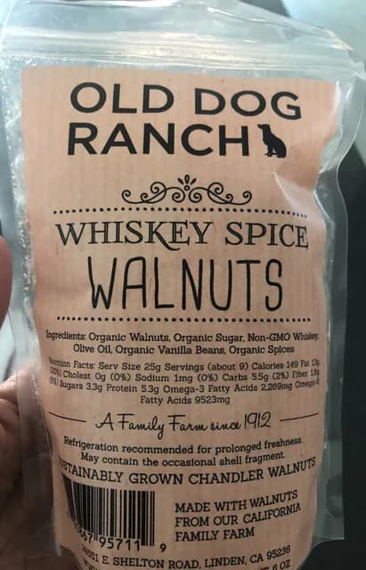 Old Dog Ranch Whiskey Spice Walnuts