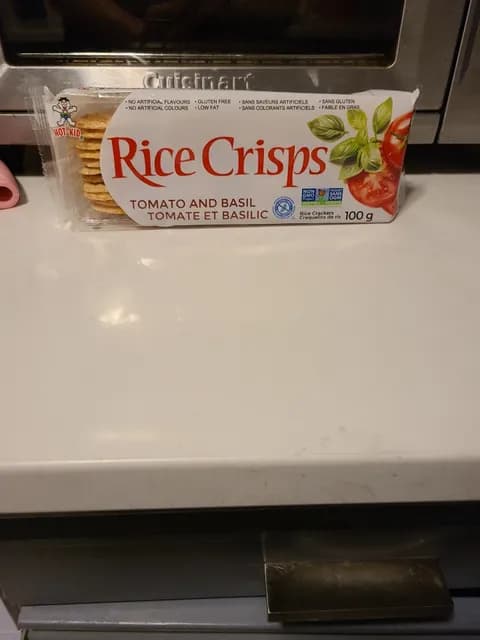 Hot Kid Gluten Free Tomato And Basil Rice Crisps