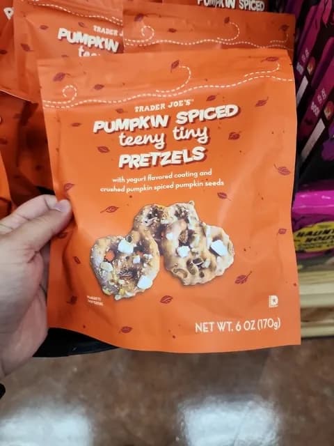 Trader Joe's Pumpkin Spiced Teeny Tiny Pretzels