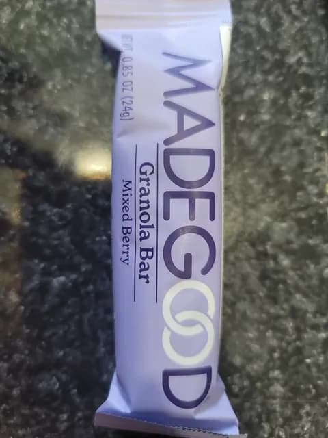 Is it Nutmeg Free? Made Good Granola Bar Mixed Berry