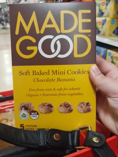 Made Good Soft Baked Mini Chocolate Banana Cookies
