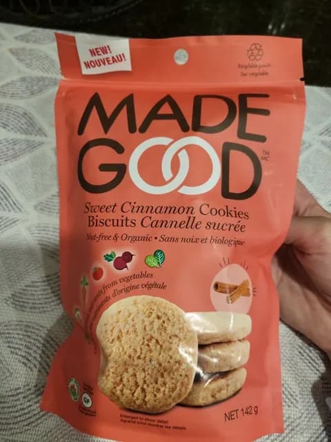Made Good Sweet Cinnamon Cookies Biscuits