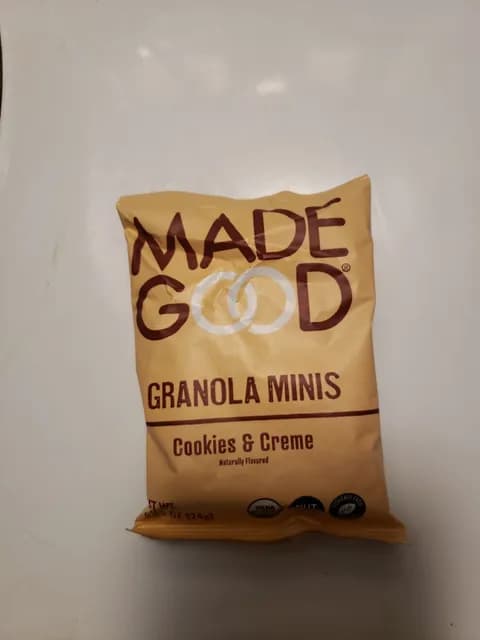 Made Good Granola Minis, Cookies & Creme Flavor