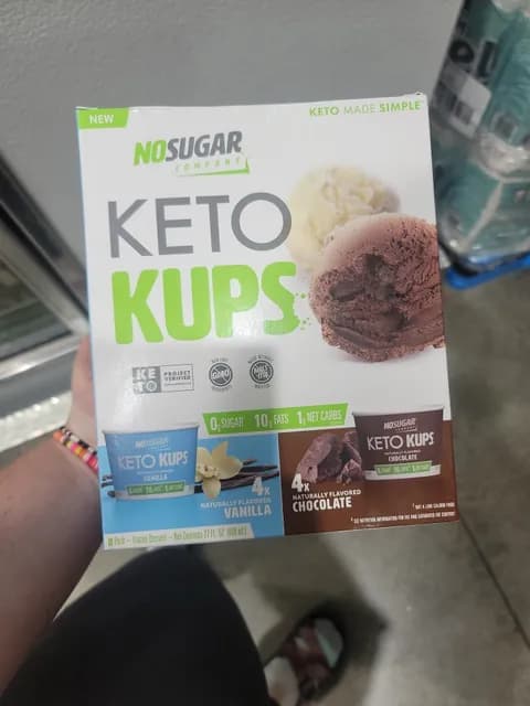 No Sugar Company Keto Cups  Dessert, Vanilla And Chocolate Flavor
