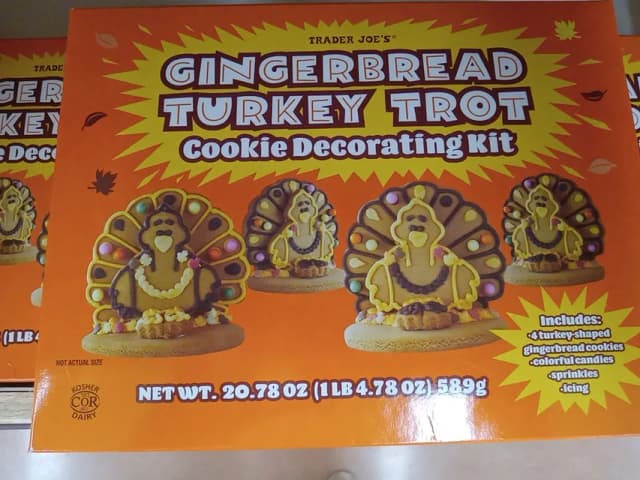 Is it Peanut Free? Trader Joe's Gingerbread Turkey Trot Cookie Decorating Kit