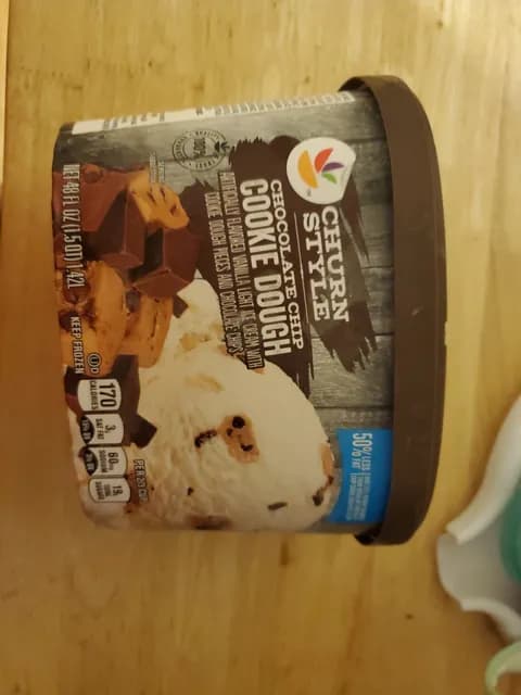 Churn Style Chocolate Chip Cookie Dough Ice Cream