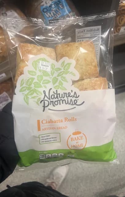 Nature'S Promise Ciabatta Rolls Artisan Bread
