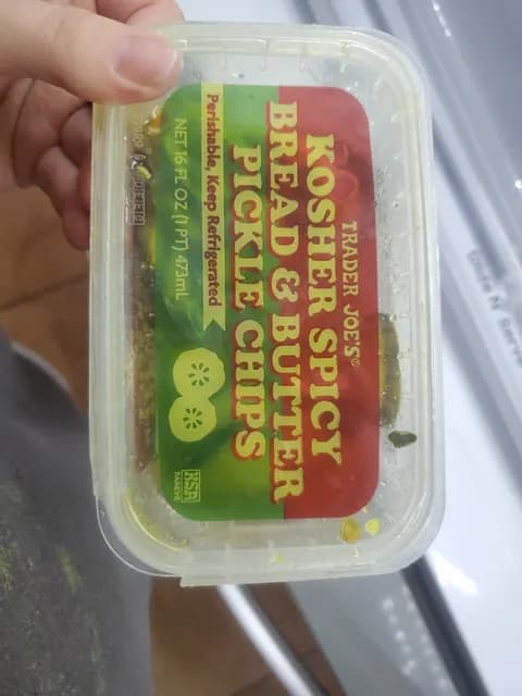 Trader Joe'S Kosher Spicy Bread & Butter Pickle Chips