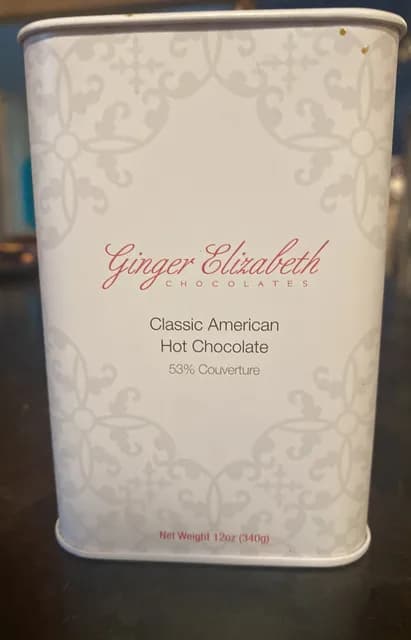 Ginger Elizabeth Chocolates Classic American Hot Chocolate