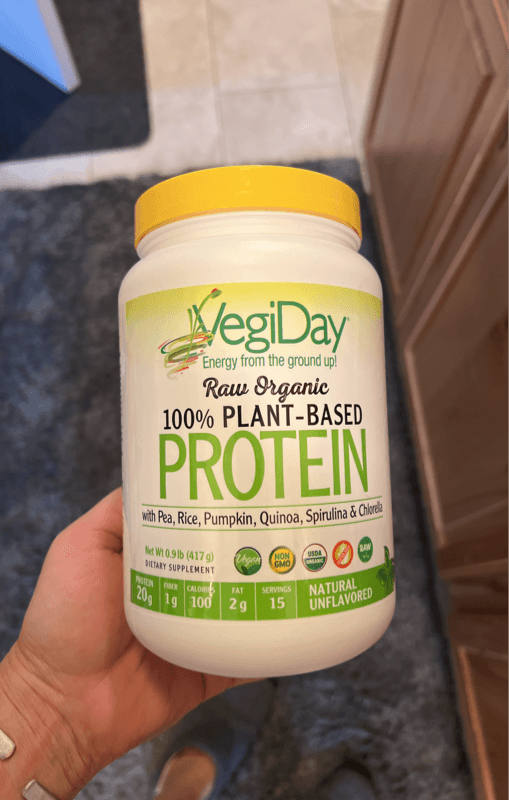 Vegiday Unflavored Raw Organic 100% Plant-Based Protein