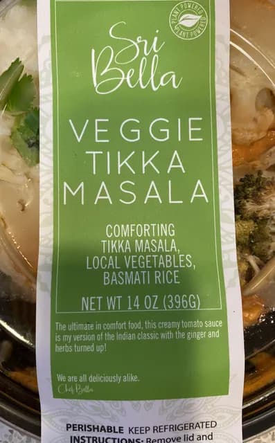 Sri Bella Veggie Tikka Masala