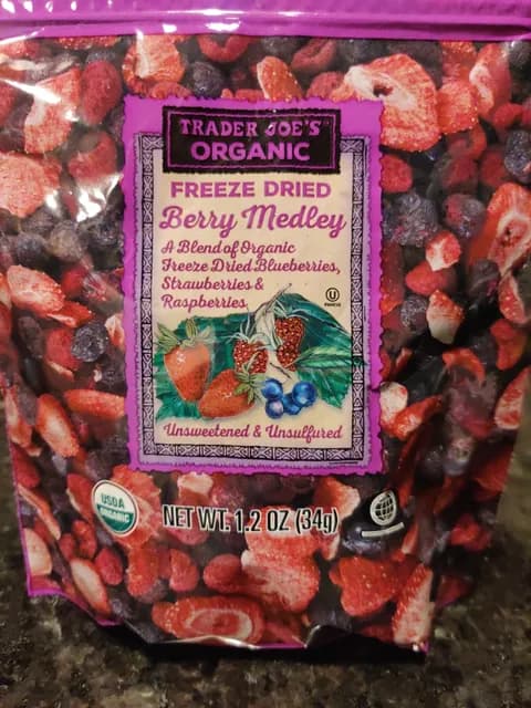 Trader Joe'S Organic Freeze Dried Berry Medley
