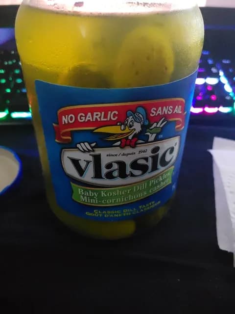 Vlasic Baby Kosher Dill Pickles Classic Dill Taste No Garlic