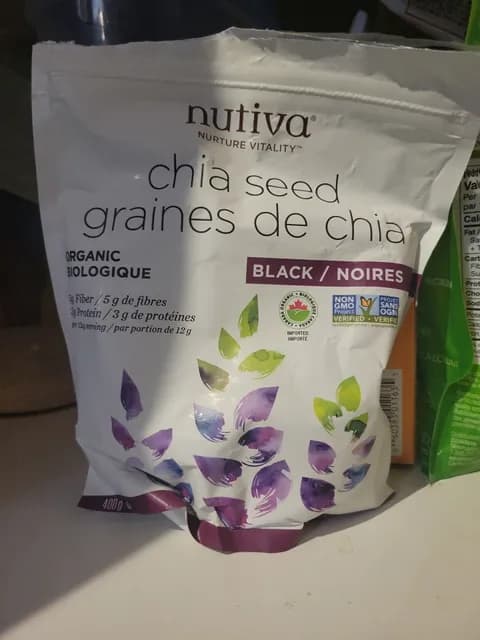 Nutiva Nurture Vitality Organic Black Chia Seed