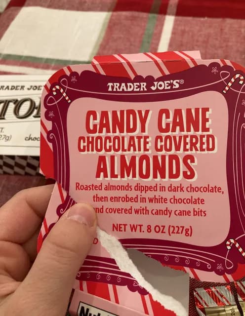 Trader Joe'S Candy Cane Chocolate Covered Almonds