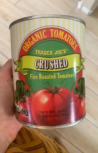 Trader Joe'S Organic Crushed Fire Roasted Tomatoes