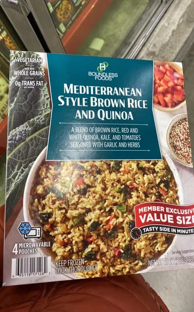 Boundless Foods Mediterranean Style Brown Rice And Quinoa