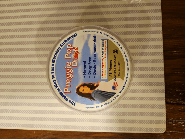 Three Lollies  Preggie Pop Drops   Sour Raspberry Green Apple Sour Lemon Sour Tangerine