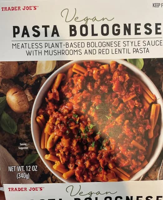 Trader Joe'S Vegan Pasta Bolognese