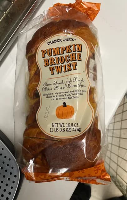 Trader Joe's Pumpkin Brioche Twist