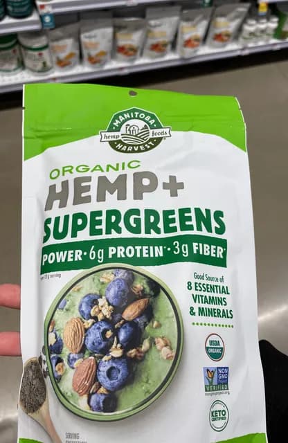 Fresh Hemp Foods Organic Hemp + Supergreens Powder