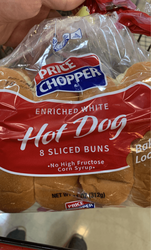 Price Chopper Enriched White Hot Dog Sliced Buns