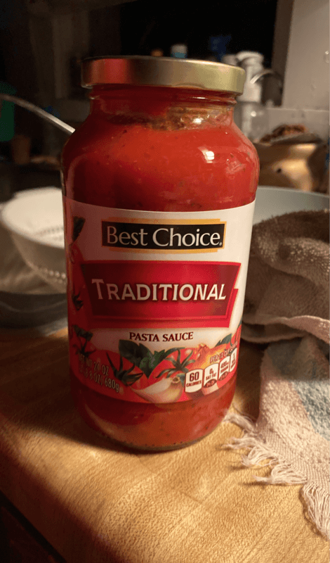 Best Choice Traditional Pasta Sauce