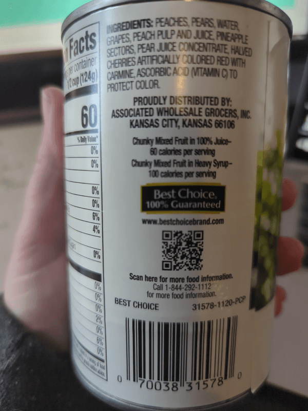 Best Choice Lite Chunky Mixed Fruit In 100% Juice
