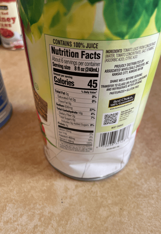 Best Choice Tomato Juice