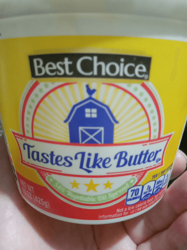 Best Choice Tastes Like Butter 58% Vegetable Oil Spread