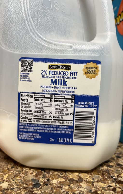 Best Choice 2% Reduced Fat Milk
