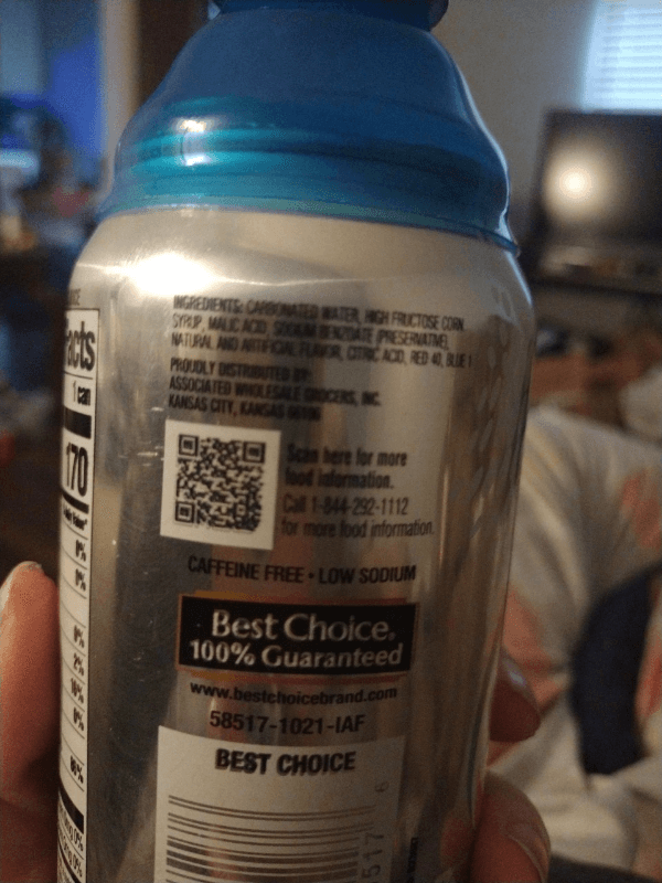Best Choice Kiwi Strawberry Soda