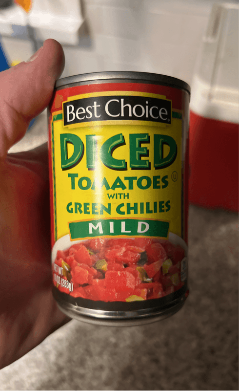 Best Choice Diced Tomatoes With Green Chilies Mild