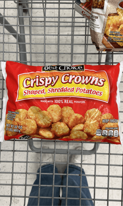 Best Choice Crispy Crowns Shaped, Shredded Potatoes