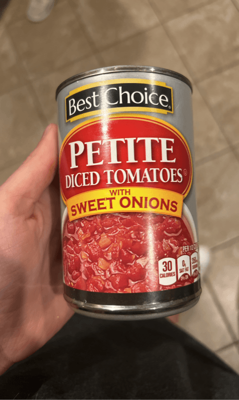 Best Choice Petite Diced Tomatoes With Sweet Onions