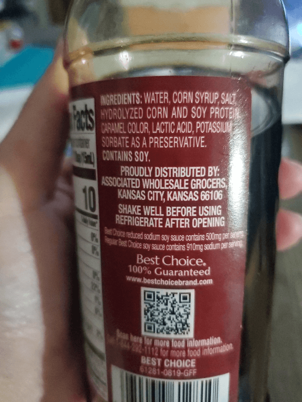 Best Choice Lite Soy Sauce All Purpose Seasoning