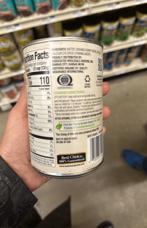 Clearly By Best Choice Organic Dark Red Kidney Beans