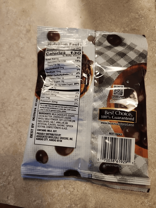Best Choice Chocolate Raisins