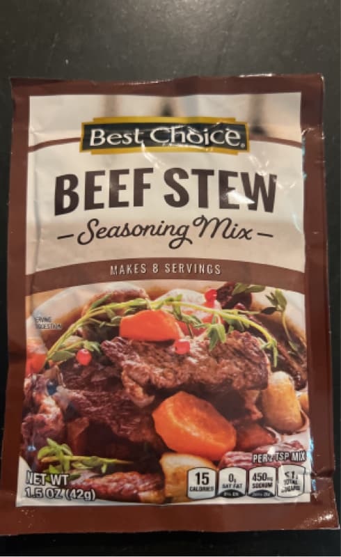 Best Choice Beef Stew Seasoning Mix