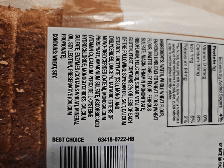 Best Choice Sandwich Wheat Sliced Bread