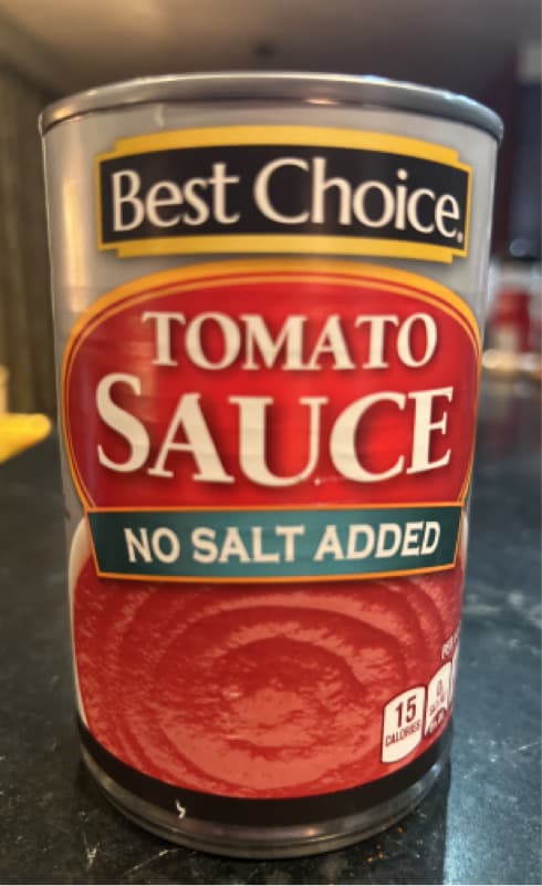 Best Choice Tomato Sauce No Salt Added