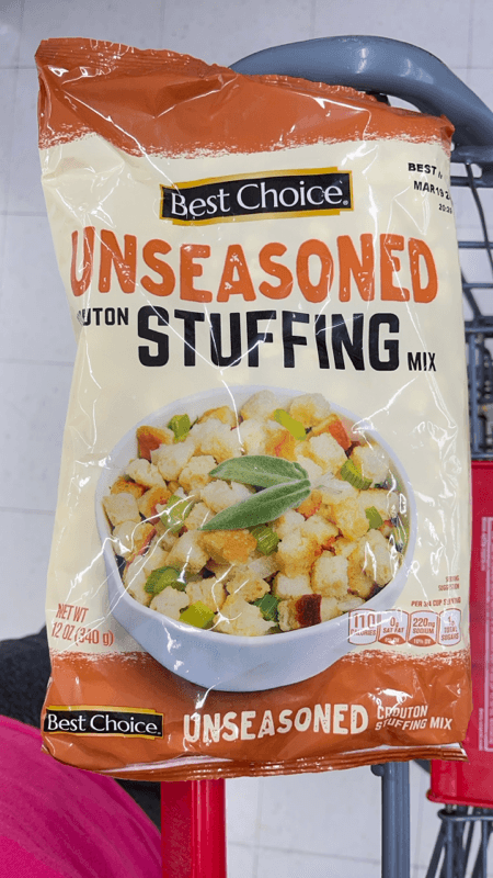 Best Choice Unseasoned Crouton Stuffing Mix