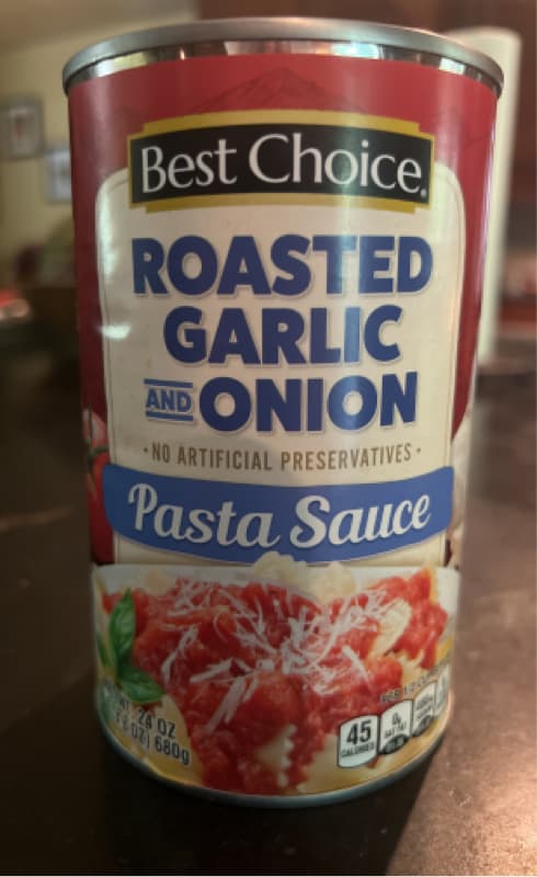Best Choice Roasted Garlic And Onion Pasta Sauce